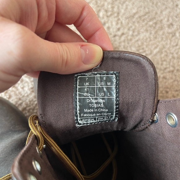 Vintage Dr. Martens Dark Brown Ankle Boots - Picture 5 of 5